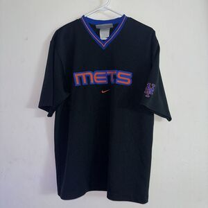 Vtg Team Nike New York Mets Black Jersey Size Medium